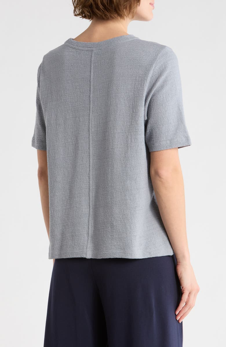 Eileen Fisher Crewneck Short Sleeve T-Shirt, Alternate, color, Greystone