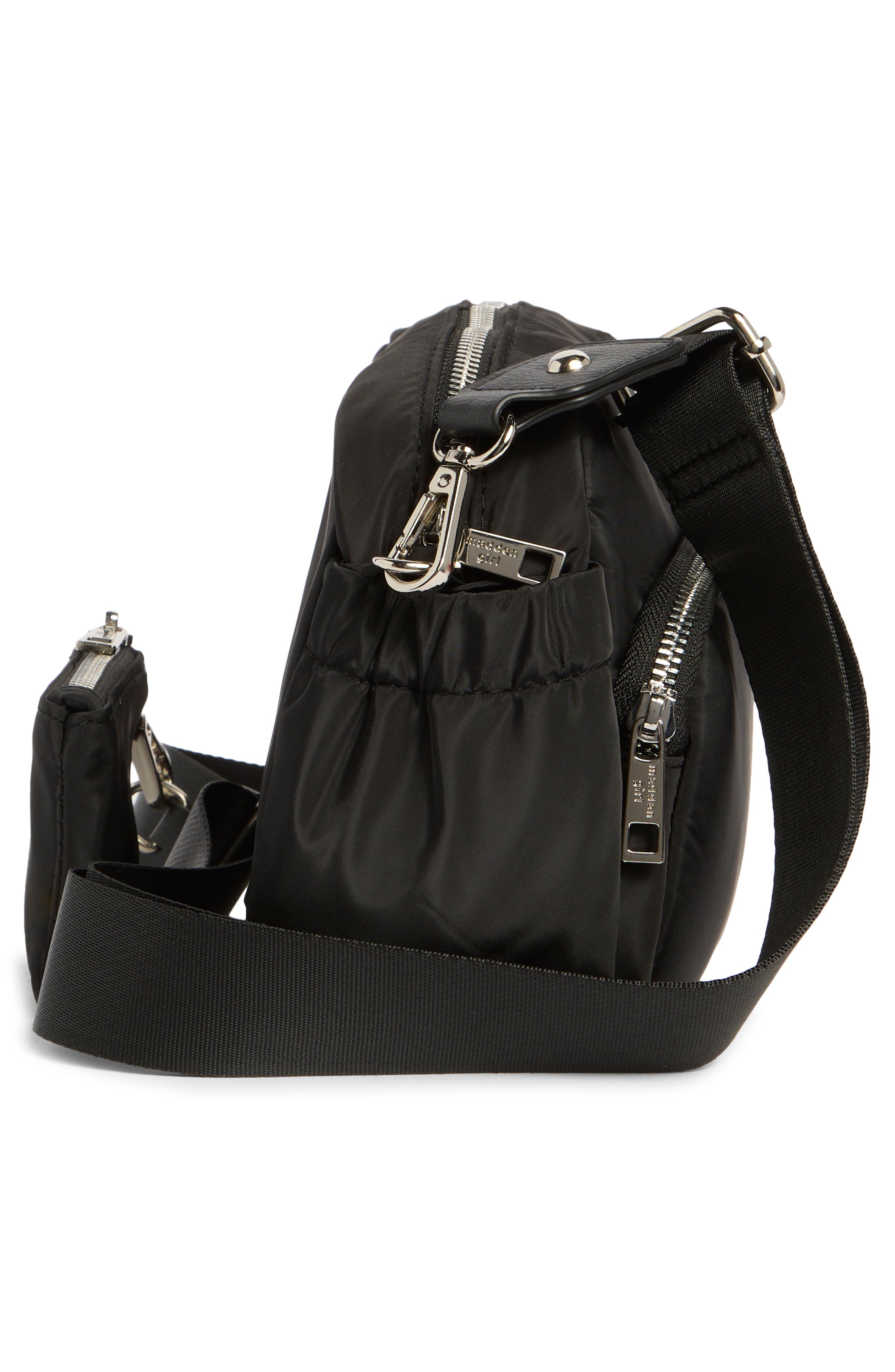 Madden Girl Nylon Camera Bag, Alternate, color, Black