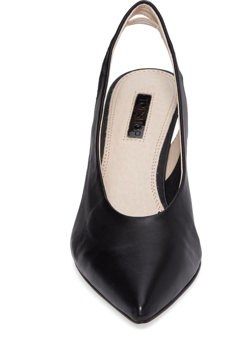Topshop Jetset Slingback Pump, Alternate, color,