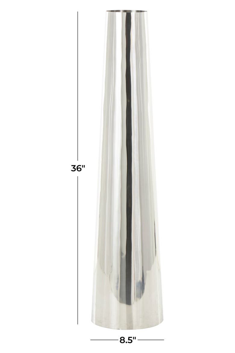 Stainless Steel Vase, Alternate, color, SILVER