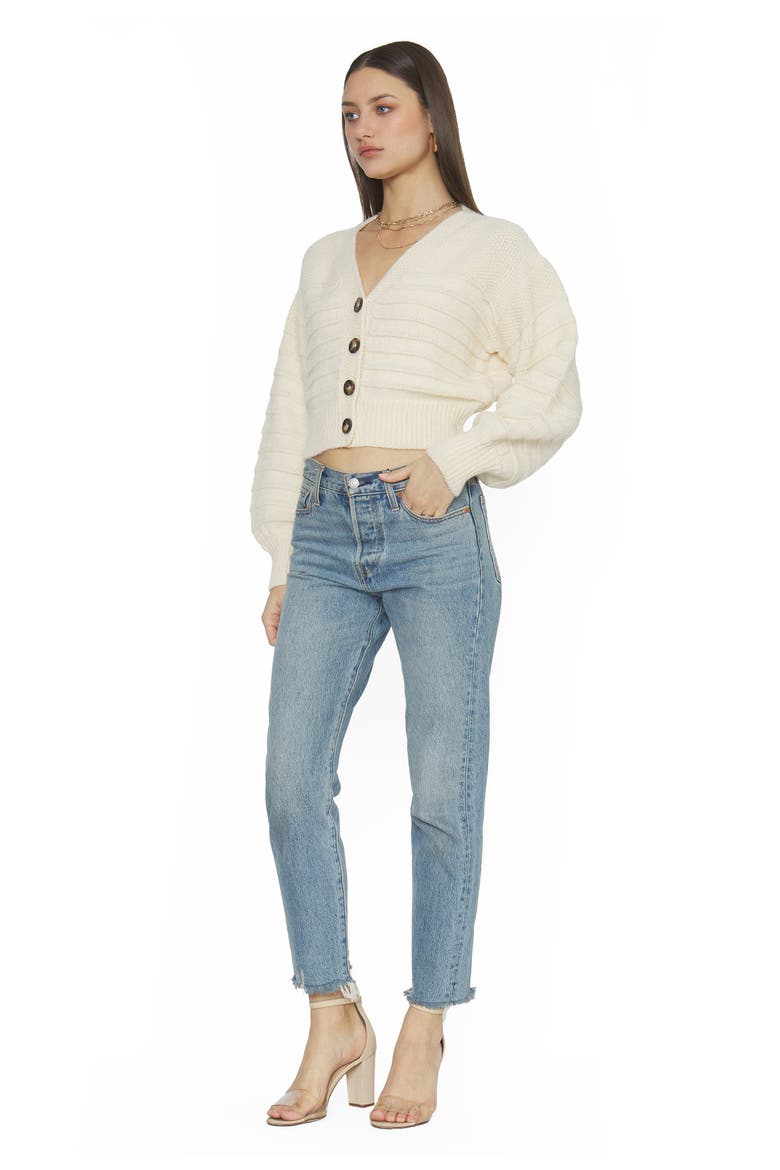 Franny Crop Cardigan, Alternate, color, IVORY