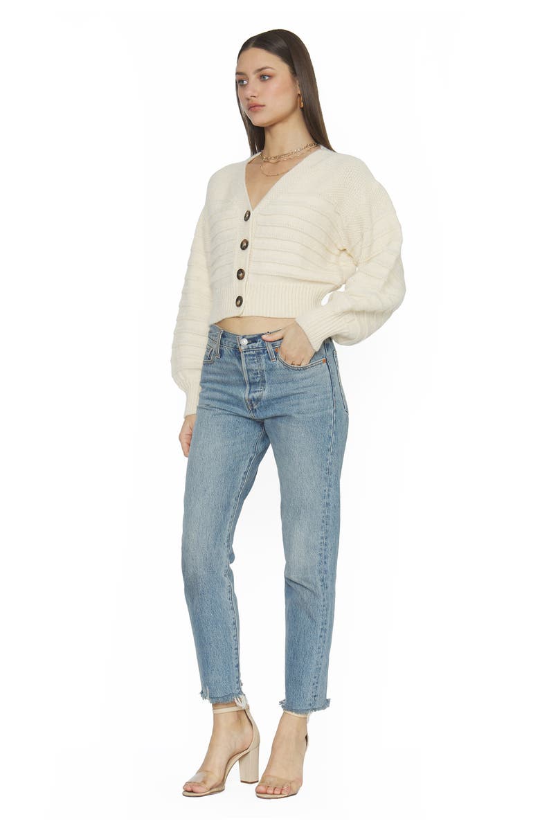 4SI3NNA Franny Crop Cardigan, Alternate, color, 