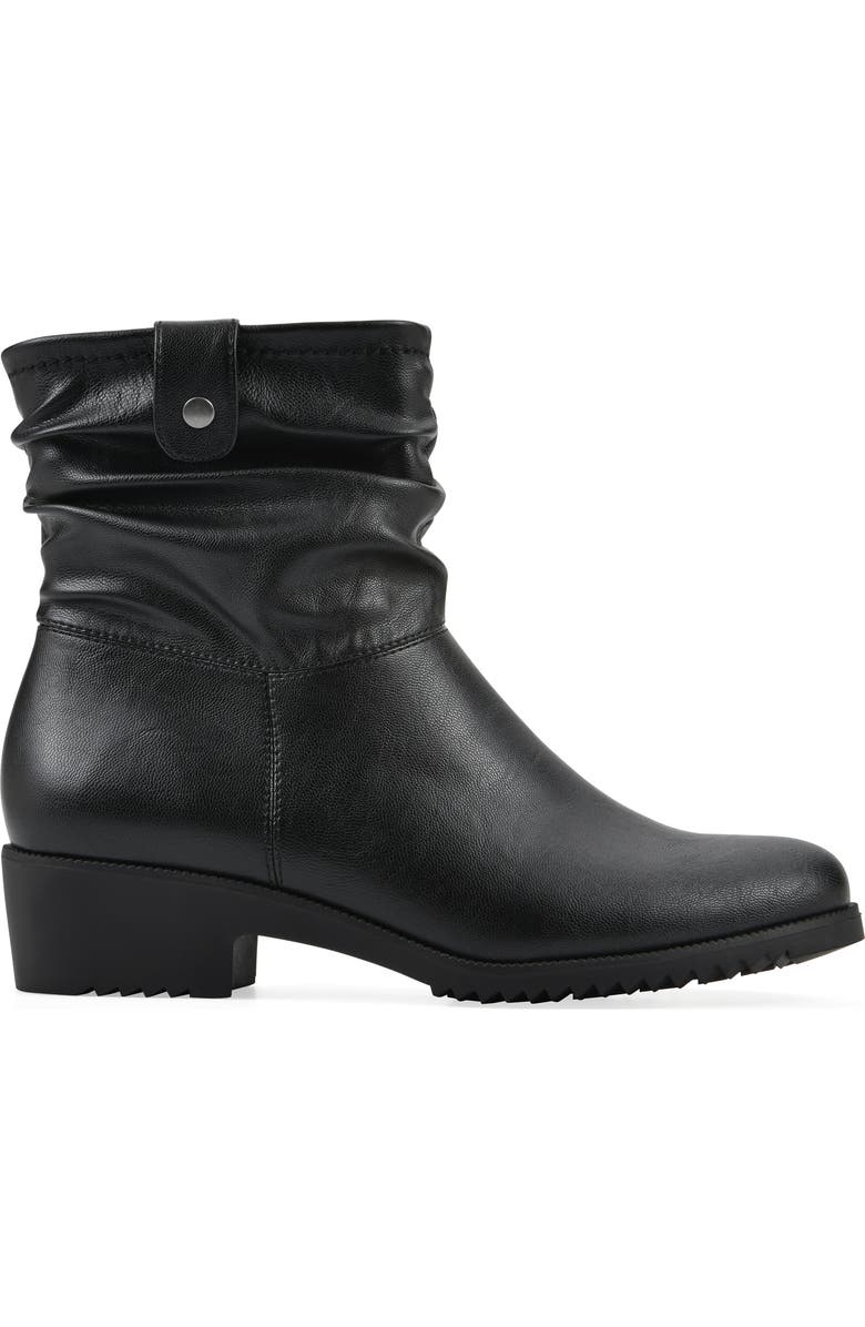 CLIFFS BY WHITE MOUNTAIN Dunia Slouch Bootie, Alternate, color, Black/ Smooth