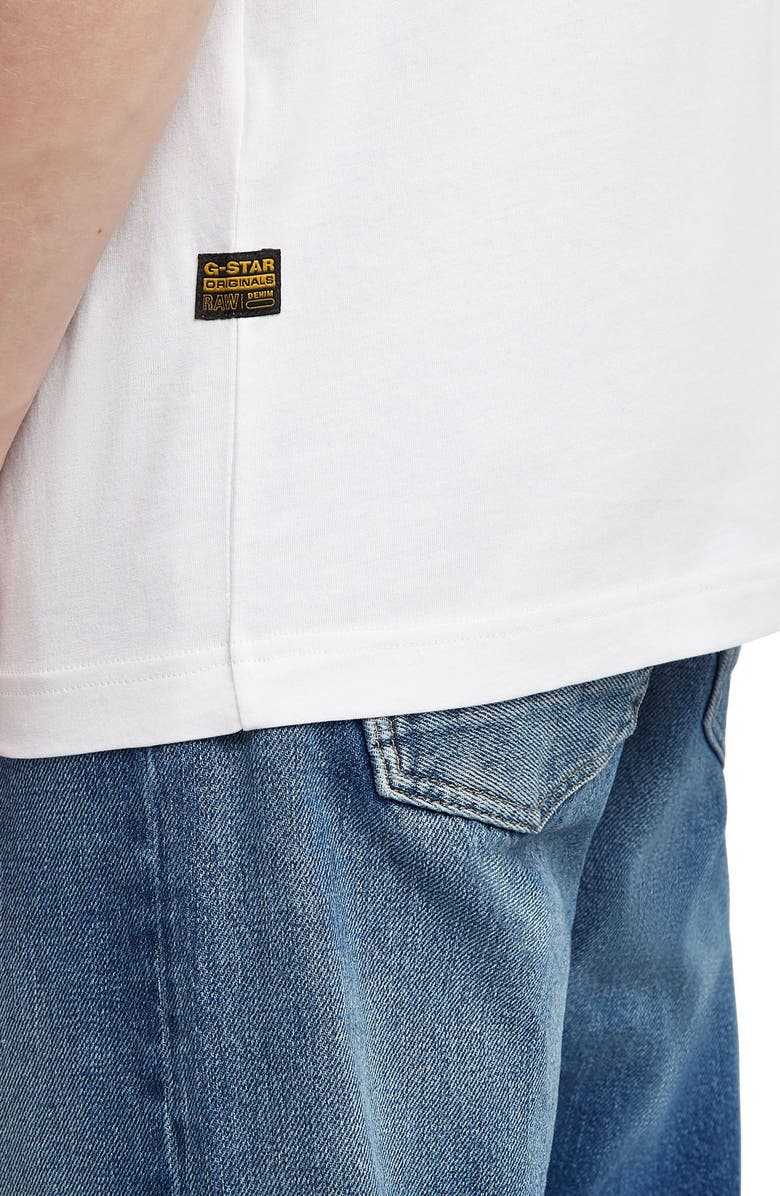 G-STAR Gel Print Organic Cotton T-Shirt, Alternate, color, White