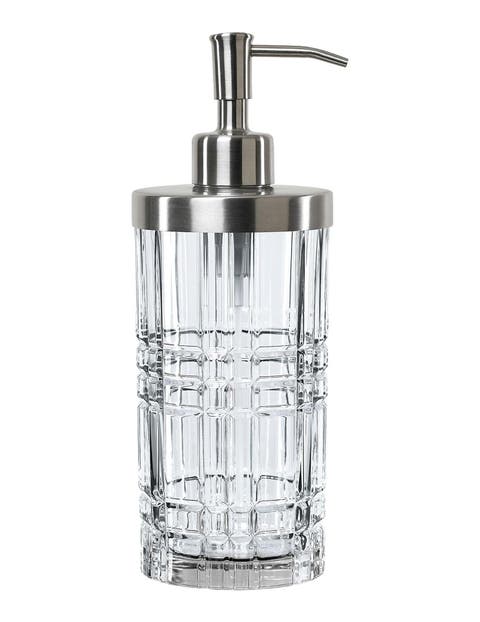 Square Glass Soap & Lotion Dispenser