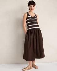 Haven Well Within Organic Cotton Stripe Midi Dress