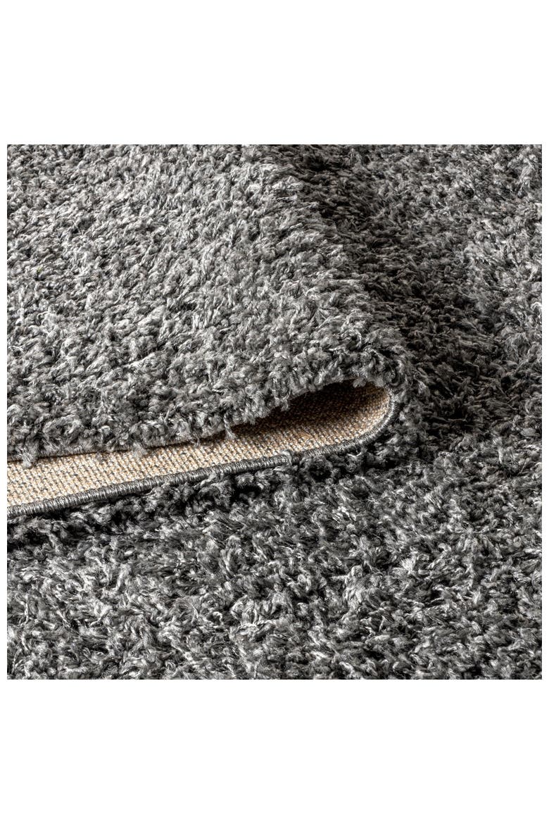 Mercer Shag Plush Tassel Area Rug, Alternate, color, Charcoal