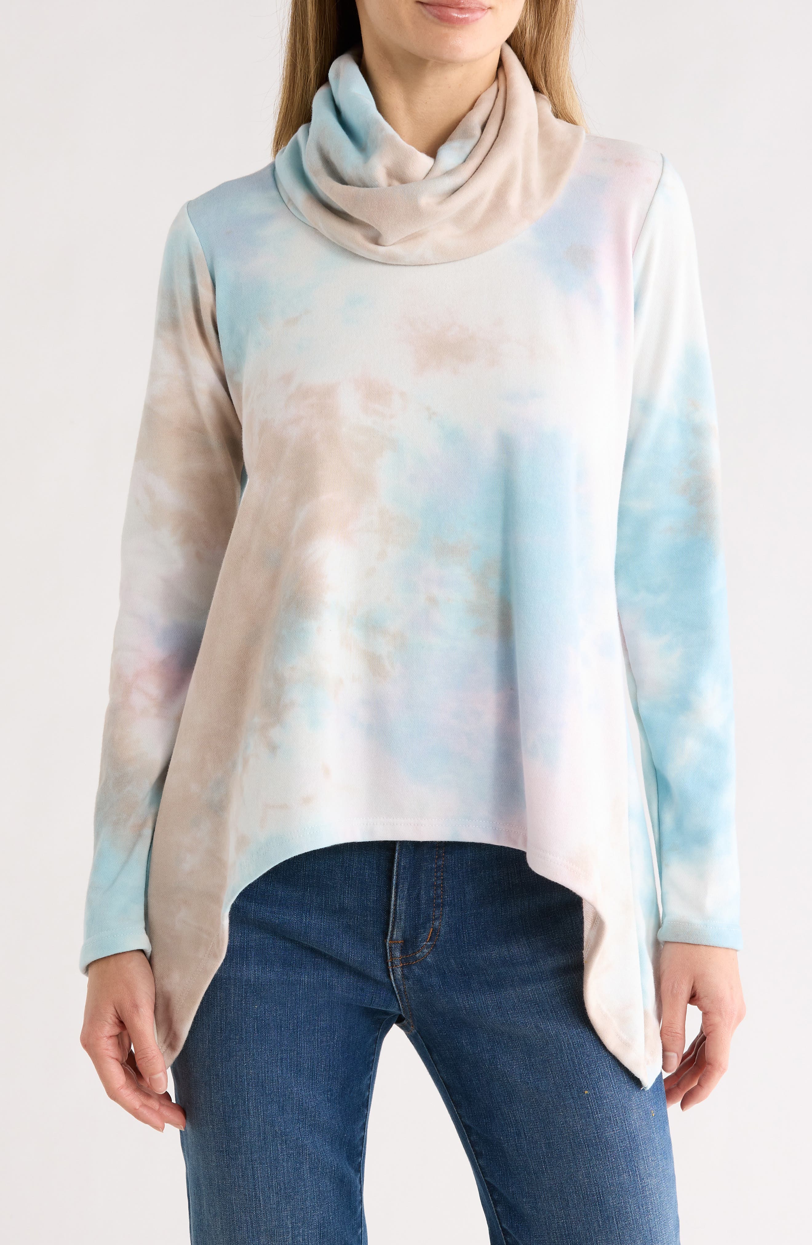 Turtleneck Asymmetric Sweater - image 3