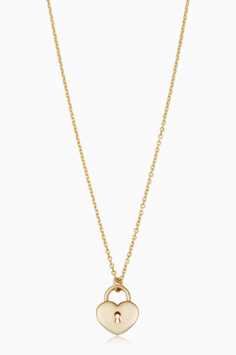14K Yellow Gold Unlock My Heart Pendant Necklace, Main, color, Yellow Gold