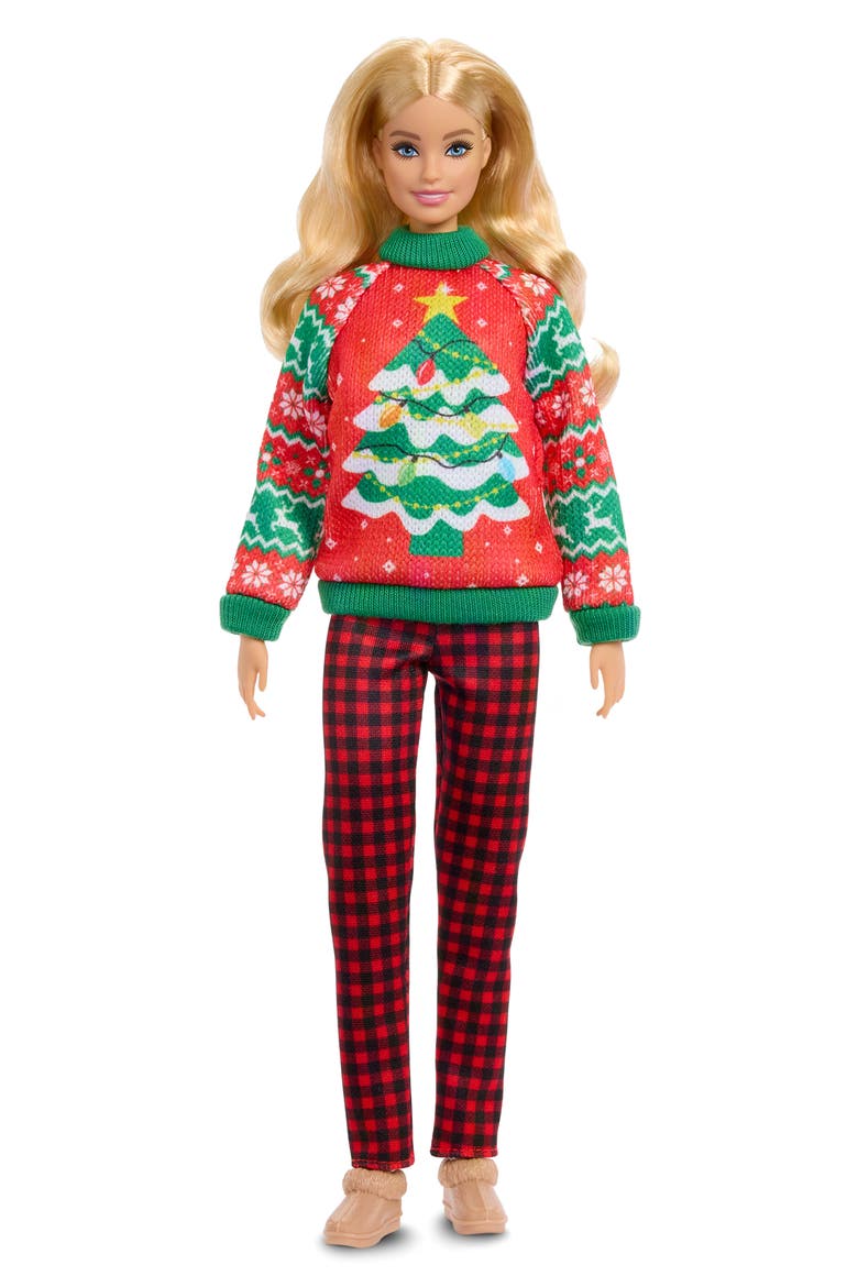 Holiday Sweater Doll, Main, color, BLONDE