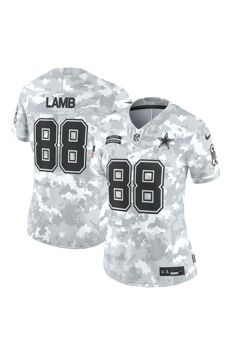 Nike Women's Nike CeeDee Lamb Arctic Camo Dallas Cowboys 2024 Salute to Service Limited Jersey, Main, color, 