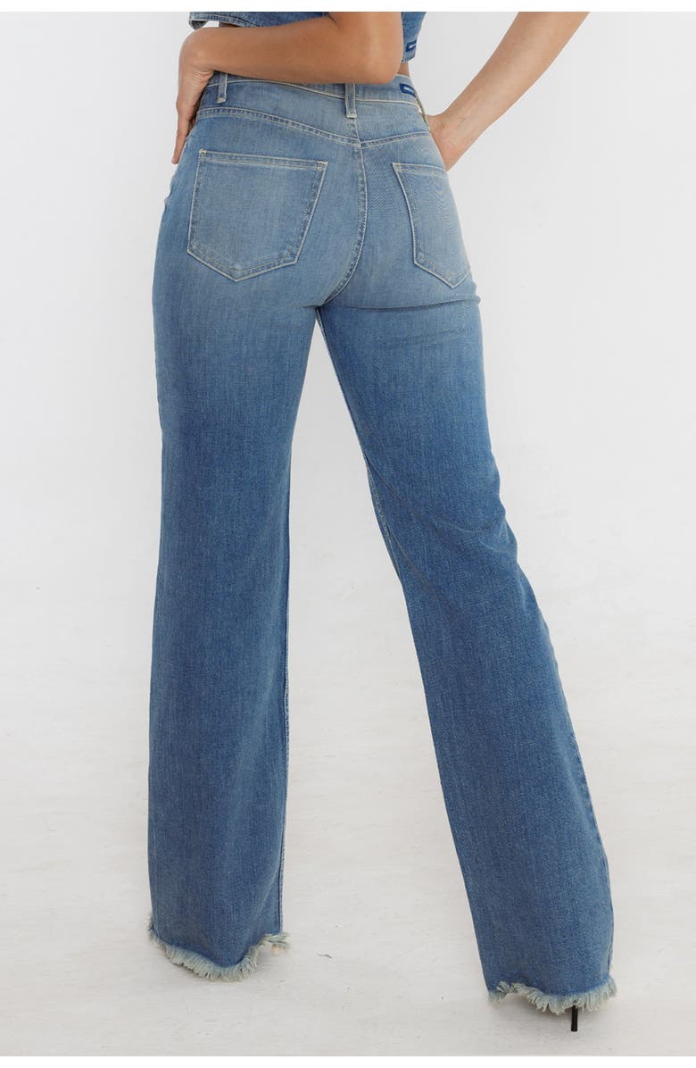 Rudes Denim The Ali Boot Cut Jean, Alternate, color, Lagoon Blue