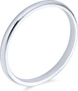 BLING JEWELRY Sterling Silver Thin Stackable Band