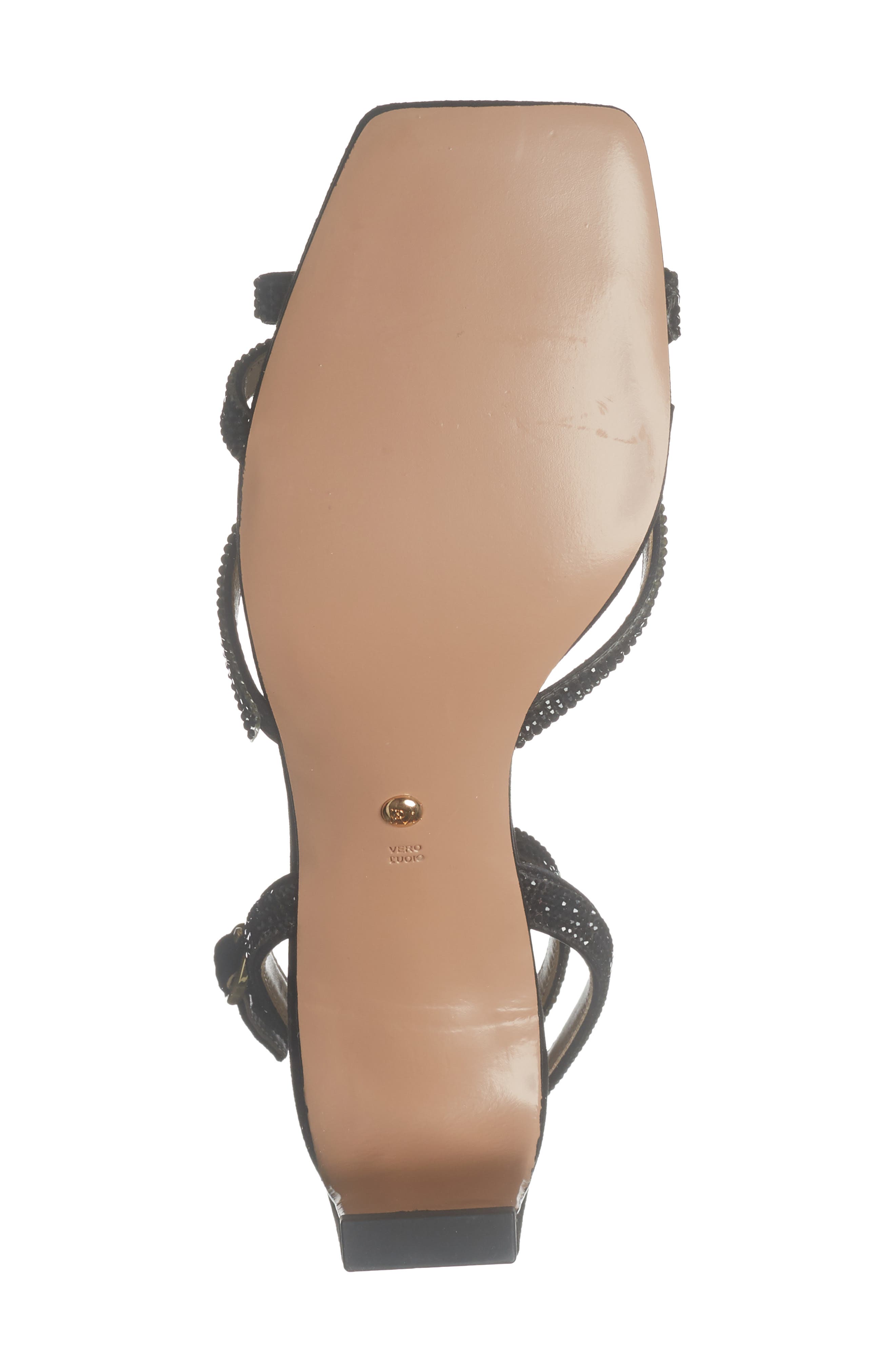 Pelle Moda Teale Crystal Bow Sandal, Alternate, color, Black