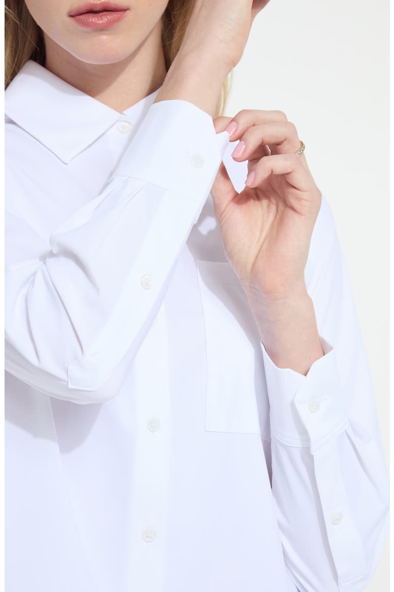 Schiffer 2.0 Microfiber Button Down Shirt, Alternate, color, WHITE