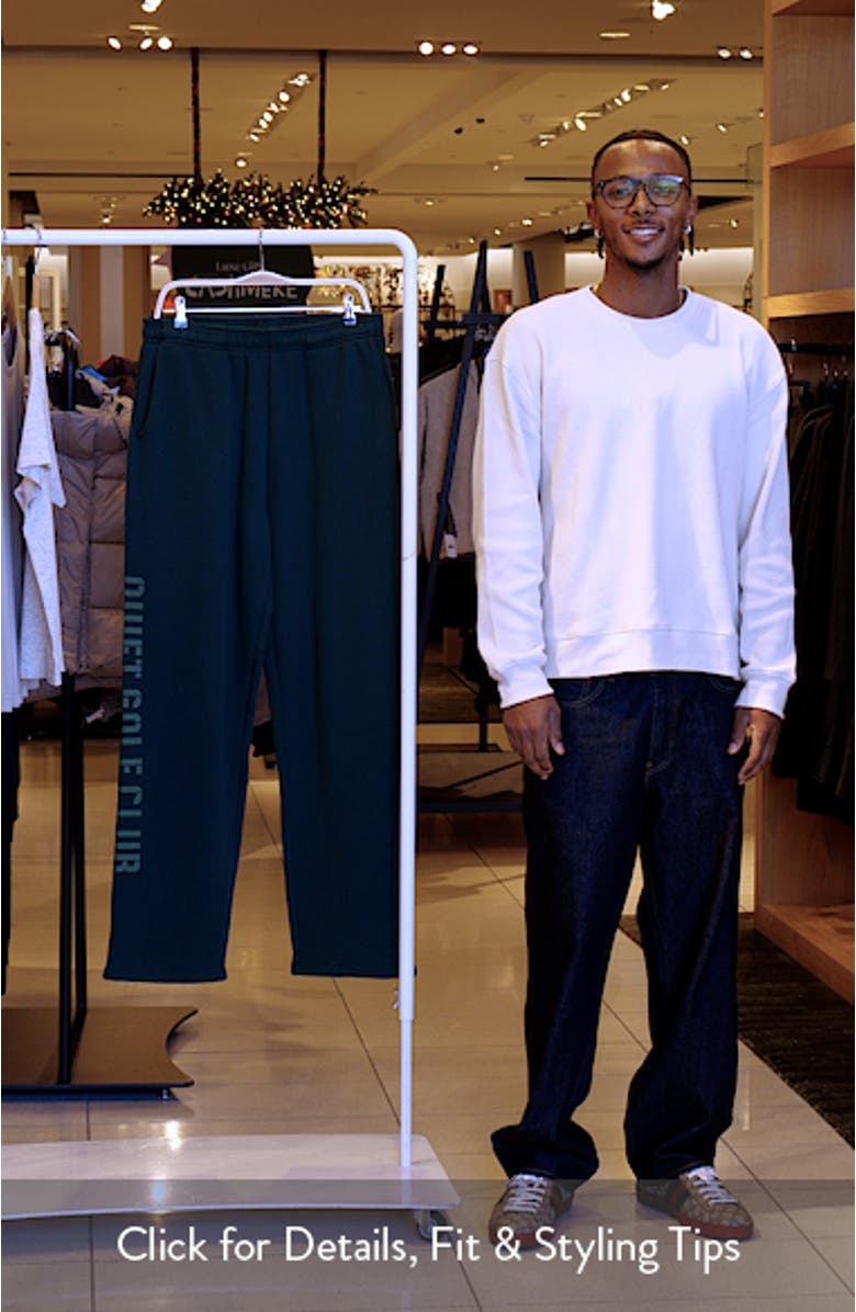 Stencil Logo Cotton Sweatpants, sales video thumbnail