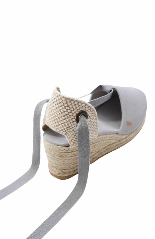 Viscata Escala Canvas Espadrille Wedges In Gray