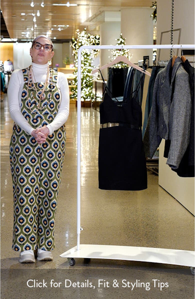 Salem Mesh Trim Satin Minidress, sales video thumbnail