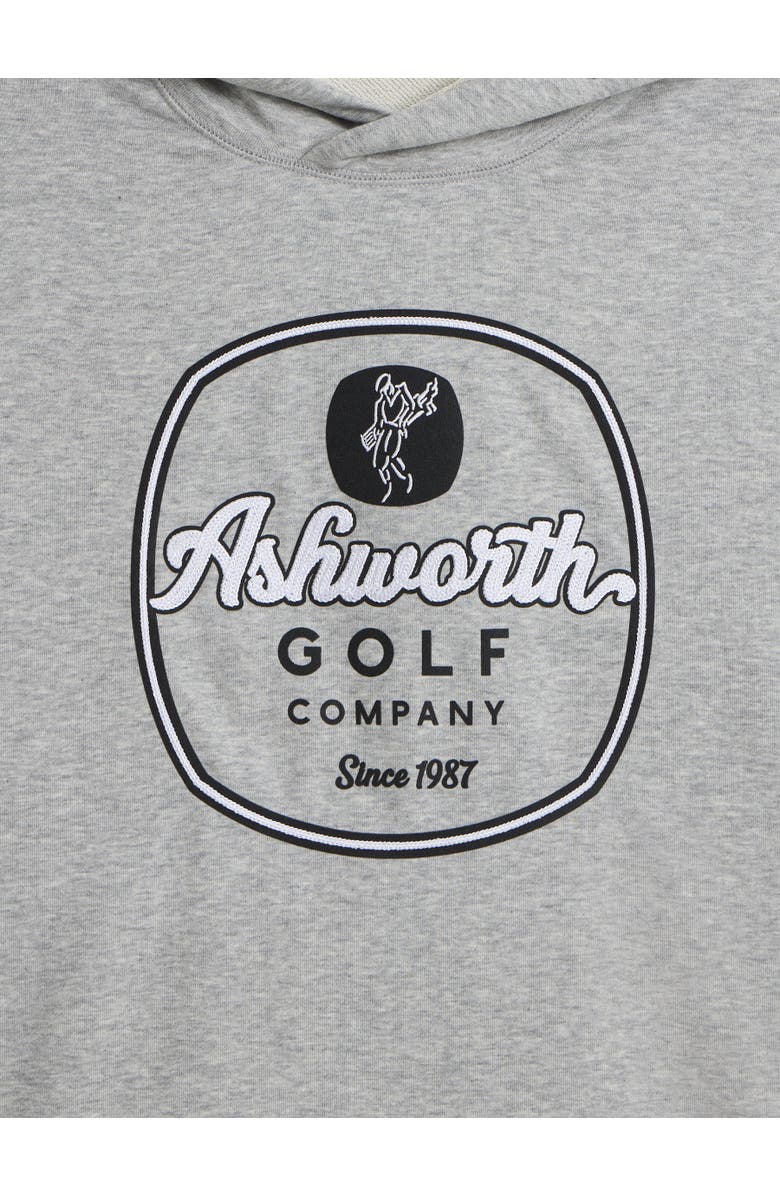 ASHWORTH GOLF Mixed Media Hoodie, Alternate, color, Grey Heather