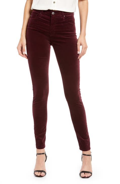 The Farrah High Waist Velvet Jeans