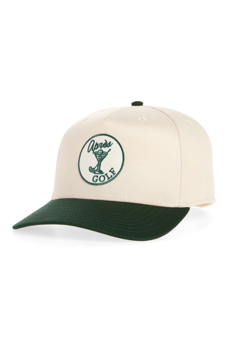 Après Golf Snapback Baseball Cap, Main, color, GREEN