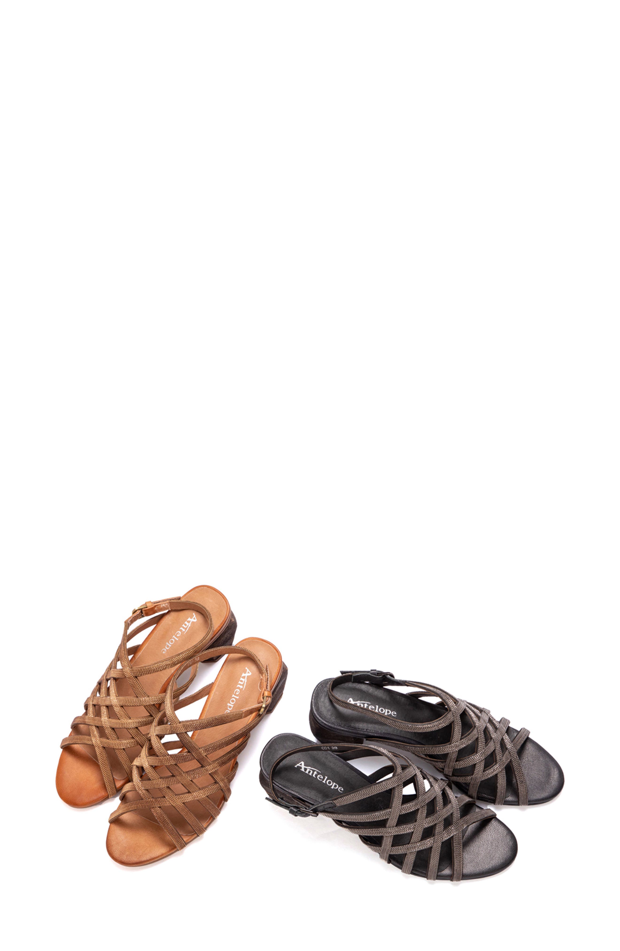 ANTELOPE Alani Dress Sandal, Alternate, color, Black