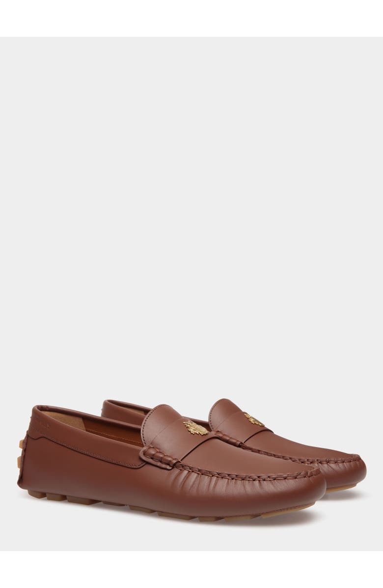 Bally Kerbs Driver In Leather, Alternate, color, Brown