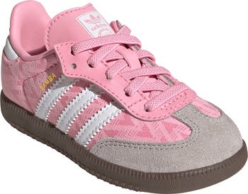 adidas gazelle silver green womens adidas Samba OG Infant Toddler Lifestyle Shoes (White/Purple) main image 1