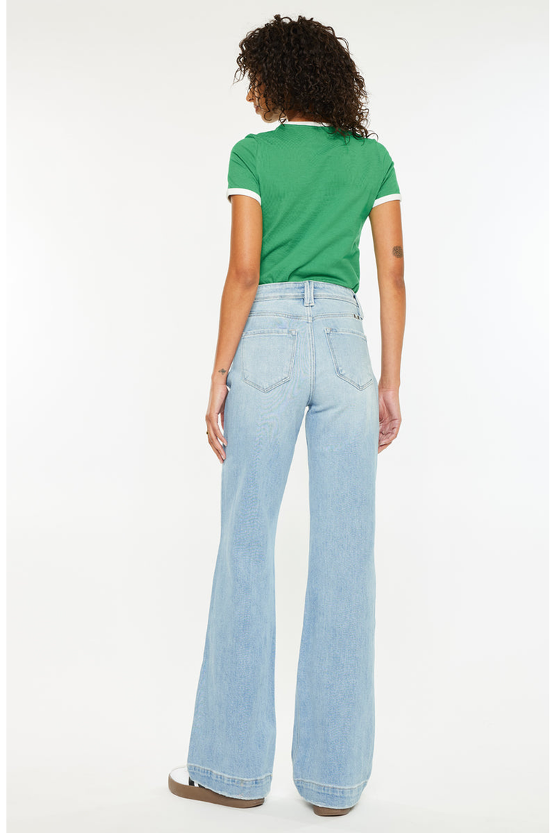 Juliany High Rise Flare Jeans, Alternate, color, Light Wash