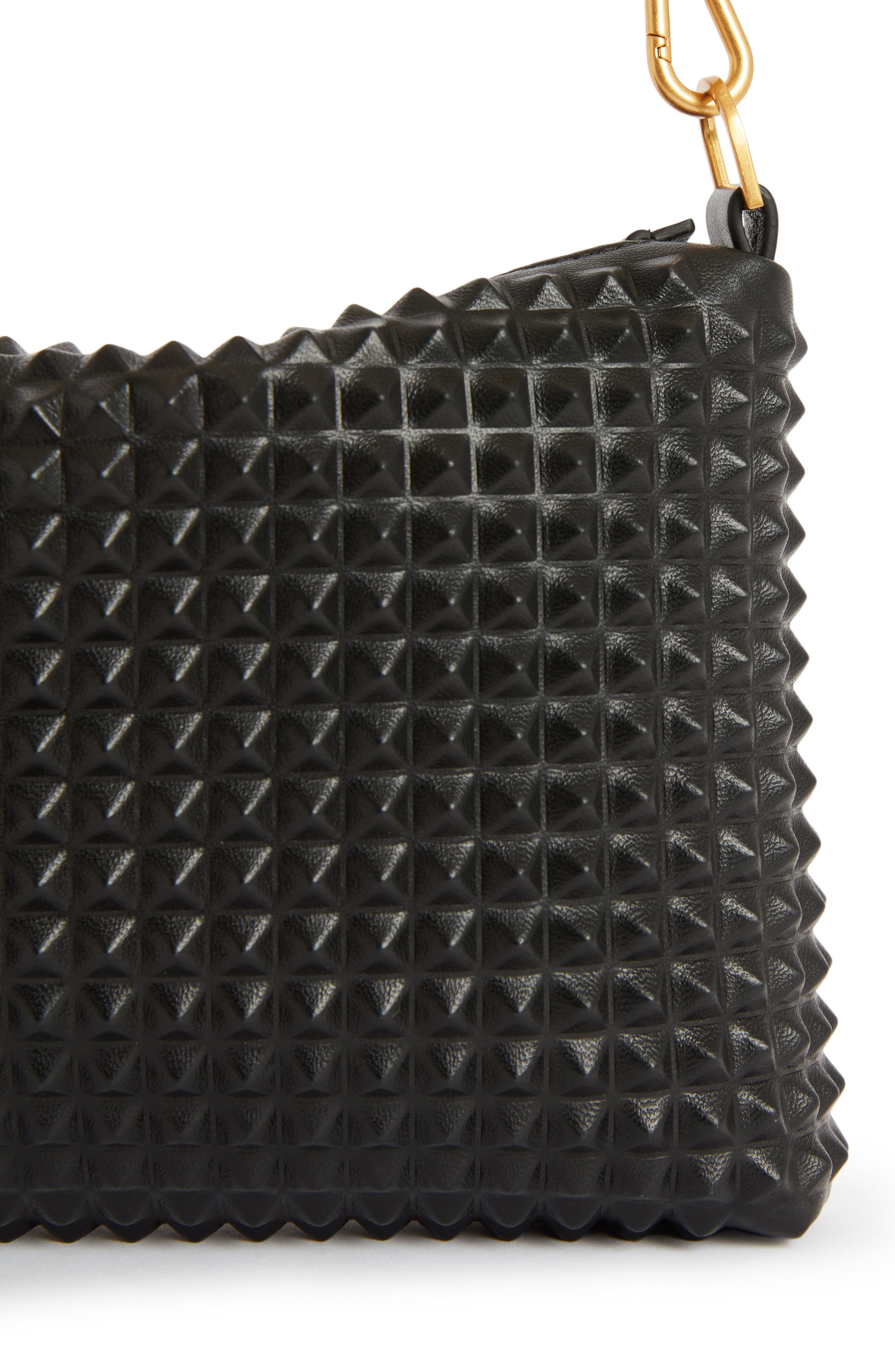 AllSaints Eve Stud Leather Crossbody Bag, Alternate, color, 