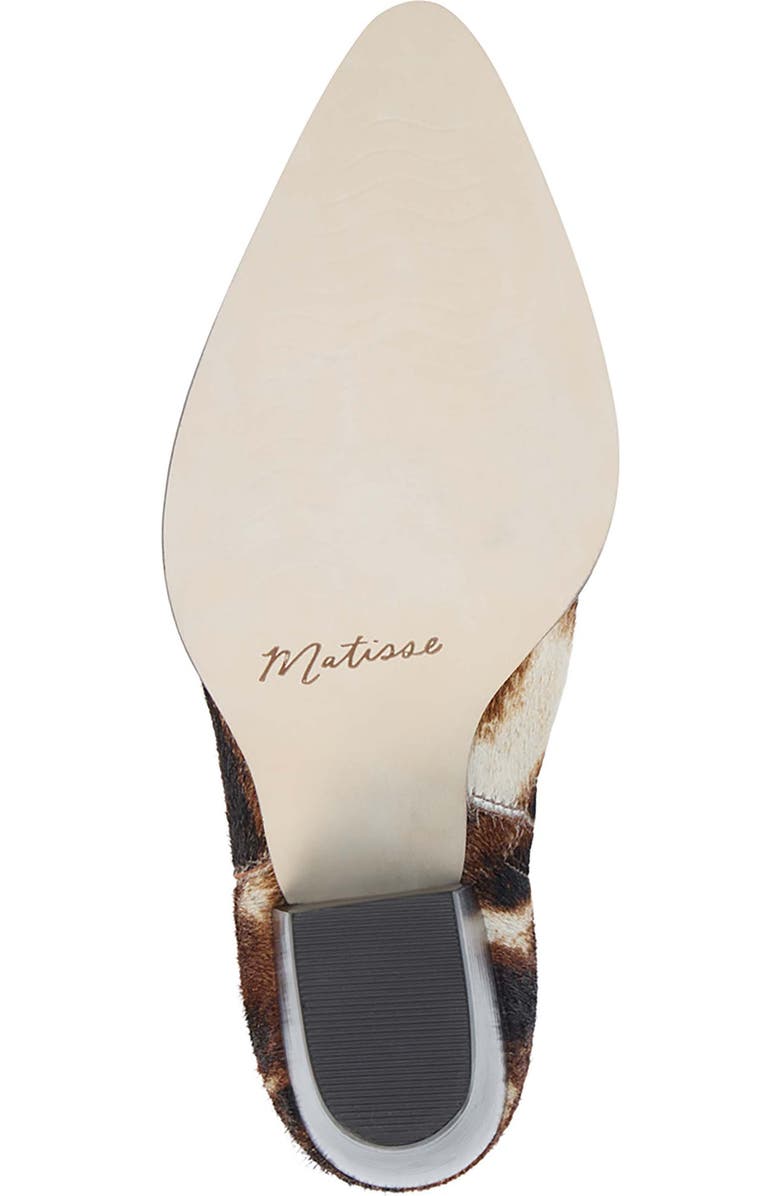 Matisse Caty Western Pointed Toe Bootie, Alternate, color, Brown Multi Cowhair