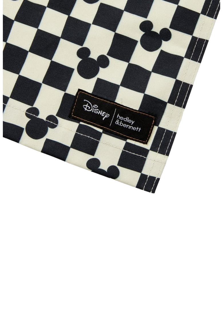 Disney's Mickey Mouse Crossback Apron, Alternate, color, Black