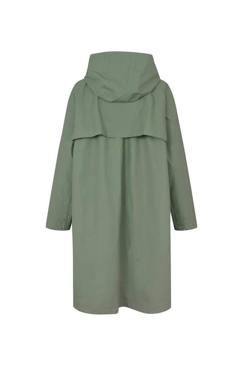 MaTheia Long Sleeve Hooded Coat, Alternate, color, Duck Green