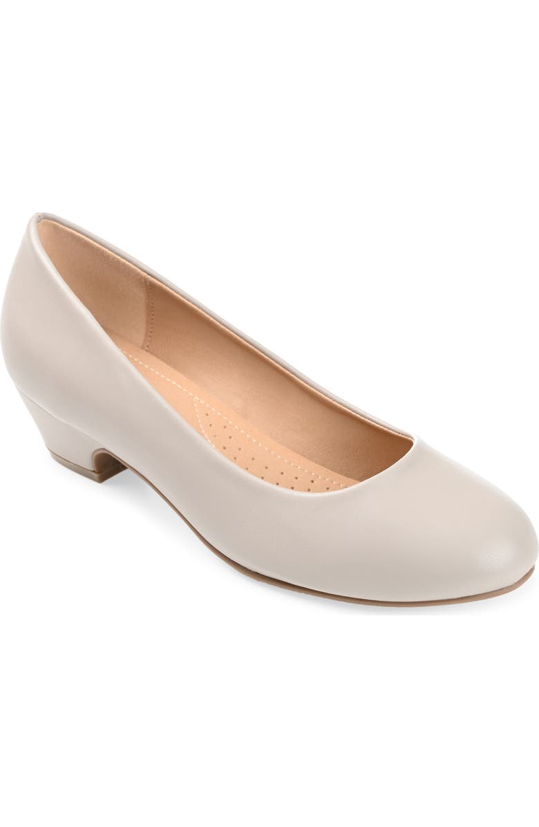 Journee Collection Saar Pump - Wide Width, Main, color, Grey