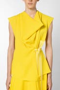 Roksanda Hica Crepe Draped Top