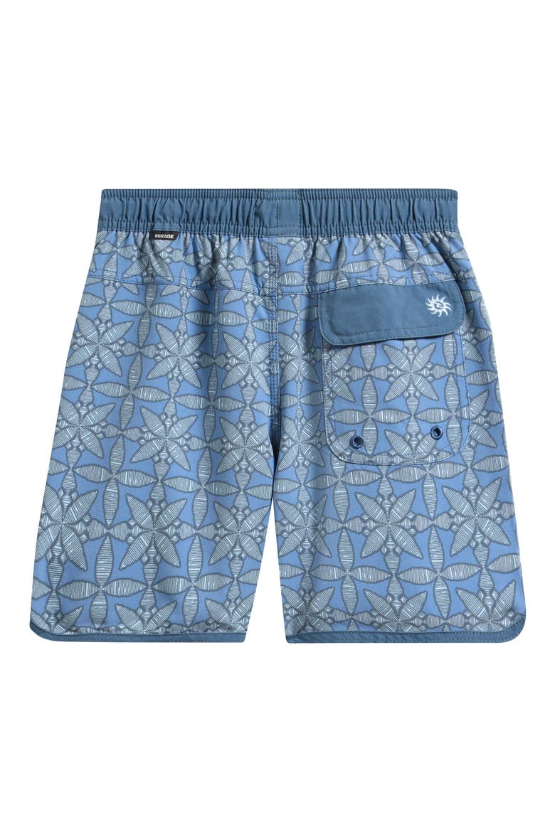 Kids' Pacific Rinse Gem Volley Swim Trunks, Alternate, color, FADED DENIM
