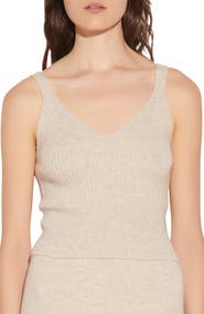 SANDRO Ribbed Wool Sweater Tank