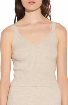 SANDRO Ribbed Wool Sweater Tank