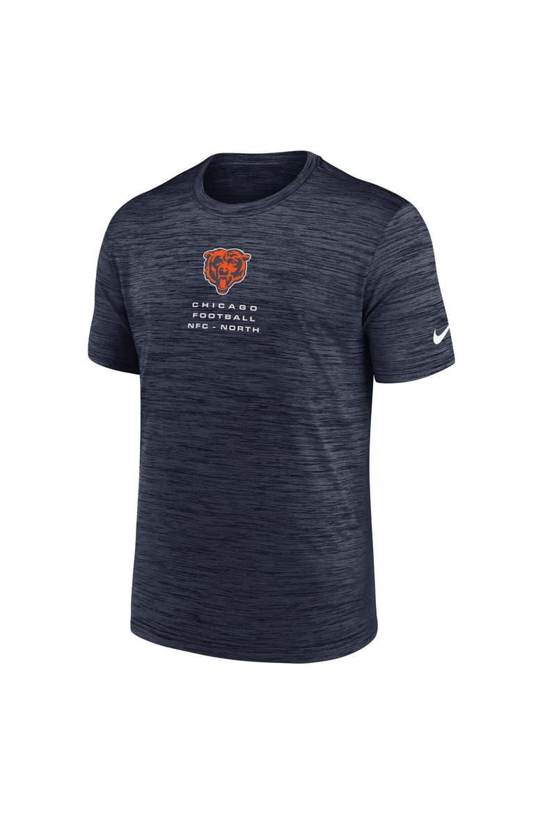 Men's Nike Navy Chicago Bears Velocity Ball Carrier Dri-FIT T-Shirt, Alternate, color, Navy