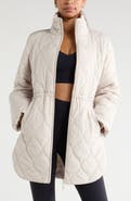 Zella Skyline Longline Quilted Jacket