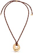 Ettika Molten Halo Cord Pendant Necklace