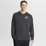FANATICS Men's Fanatics Charcoal Detroit Red Wings Authentic Pro Rink Raglan Hoodie
