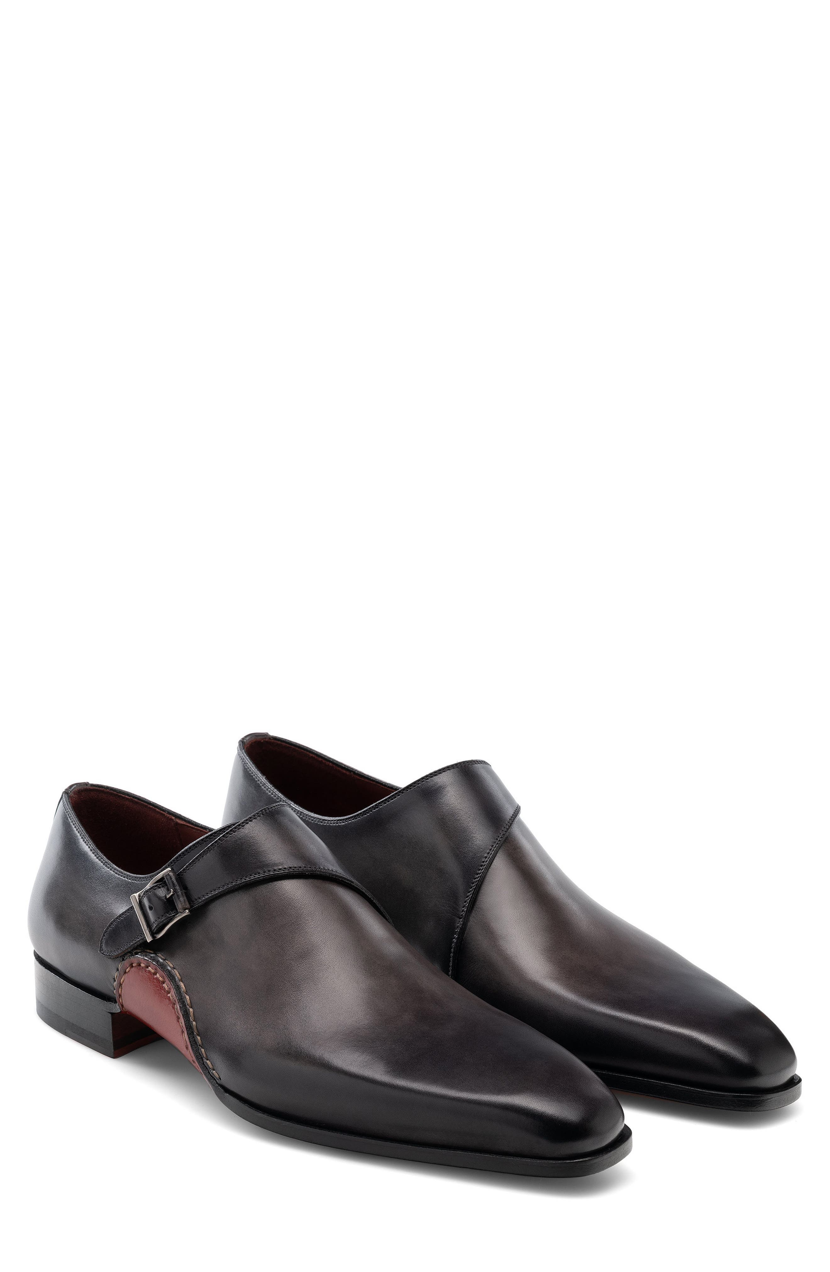Magnanni Carrera Monk Strap Shoe, Main, color, 