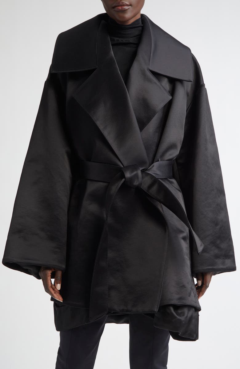 Balenciaga High Collar Wrap Jacket, Main, color, 