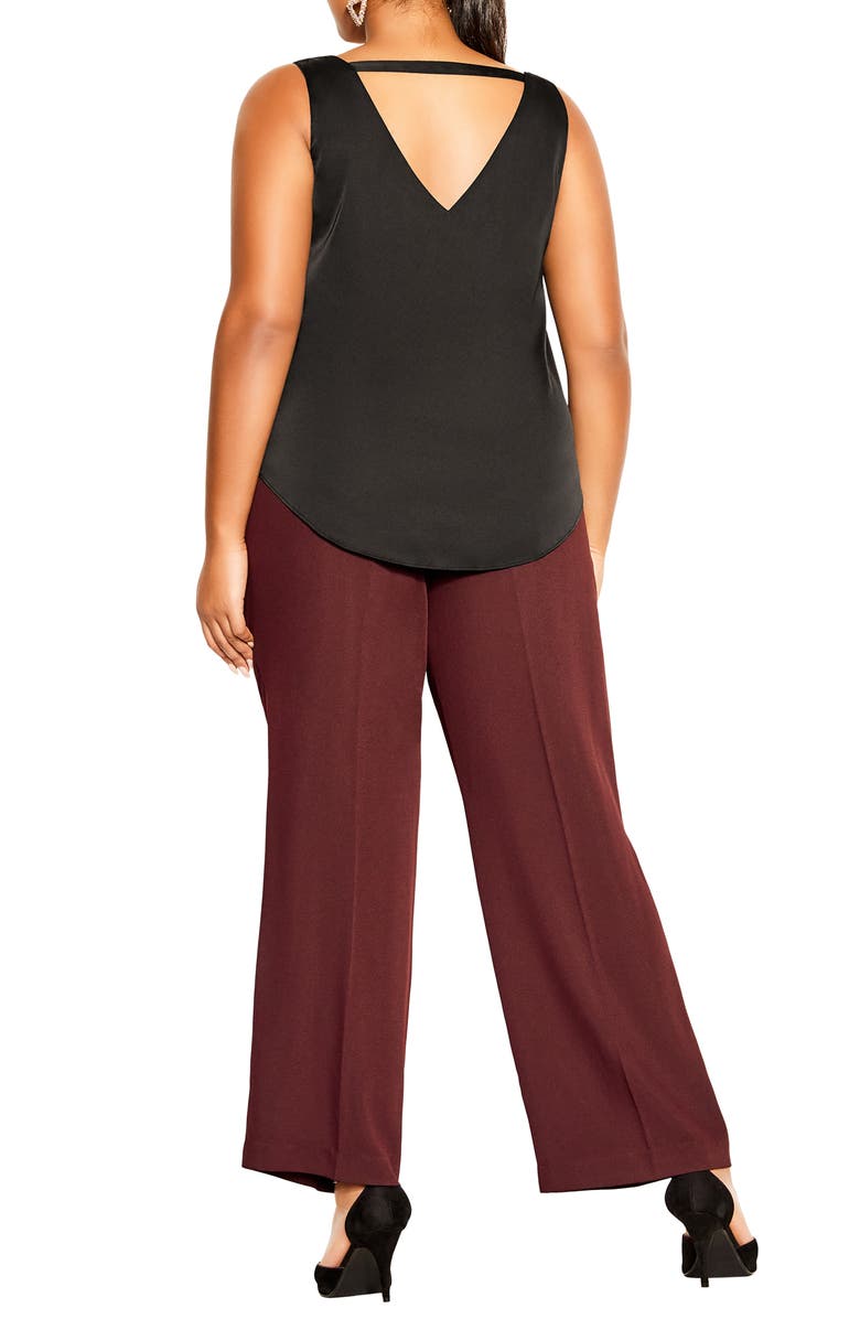 City Chic Emilia Satin Tank, Alternate, color,