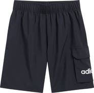 adidas Kids' 3-Bar Logo Tech Terry Cargo Shorts