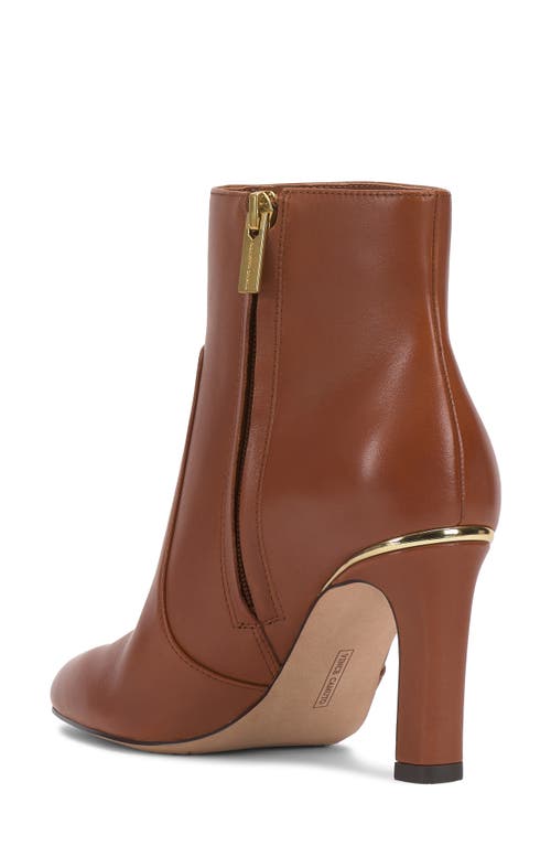 Vince Camuto Greer Almond Toe Bootie In Brown