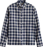 Reiss Kids' Bailes Plaid Button-Up Shirt