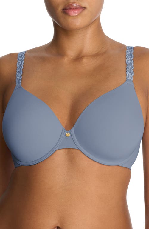 Natori Pure Luxe Underwire T-shirt Bra In Blue