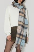Soia & Kyo Elizabeth Plaid Fringe Scarf